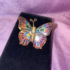Vintage Butterfly Brooch